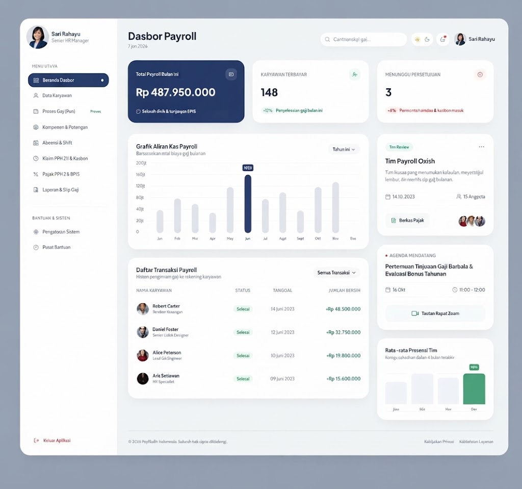 Contoh aplikasi absensi payroll